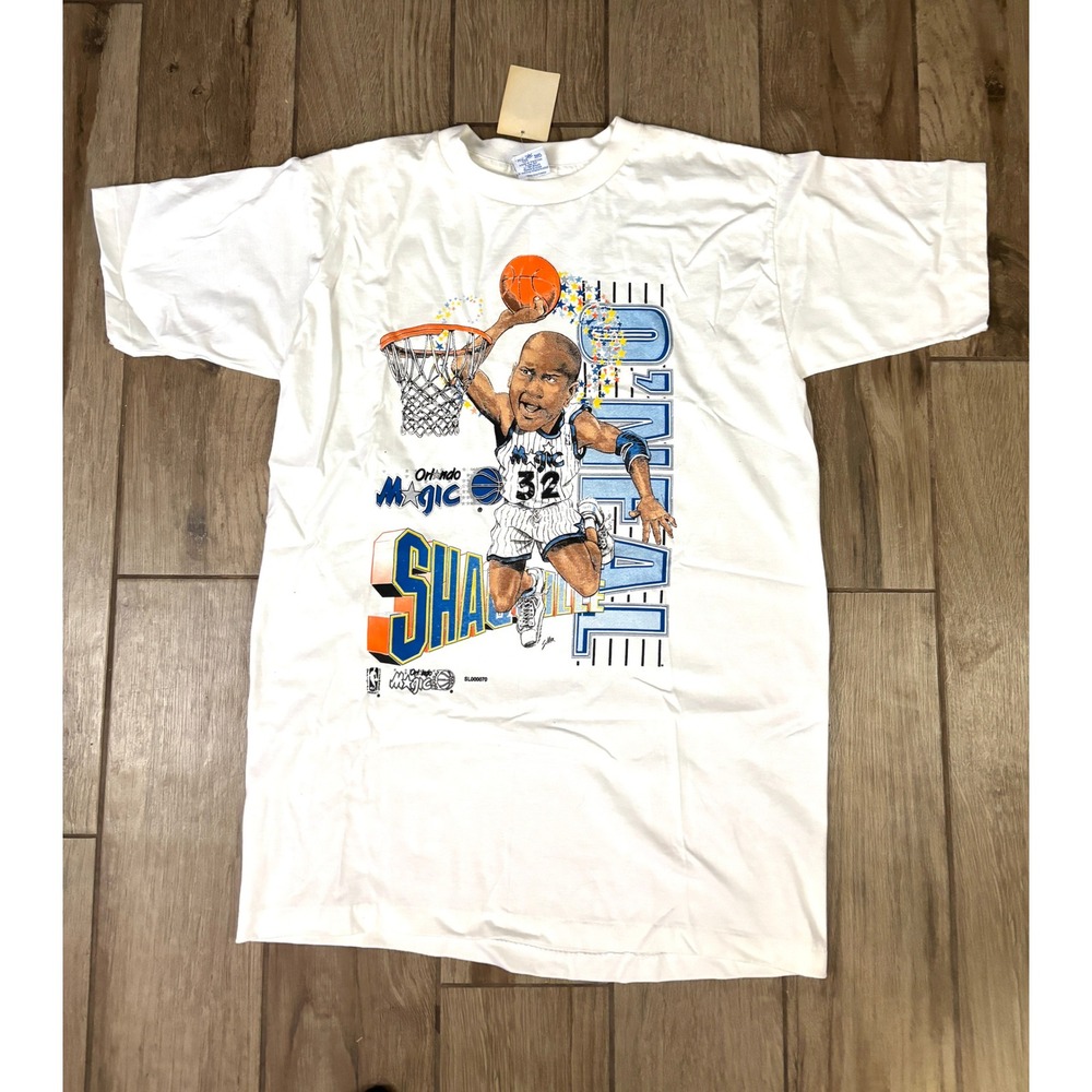 Vintage‎ Shaquille ONeal Salem Sportswear T Shirt Orlando Magic NBA NWT